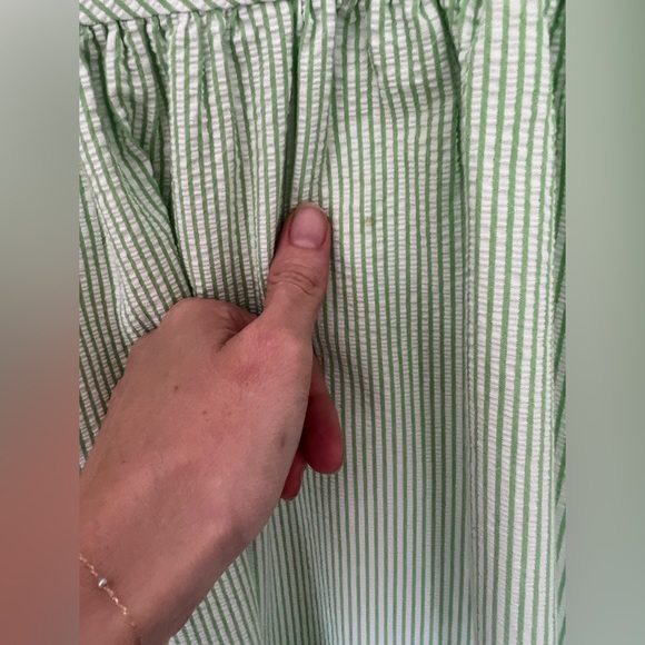 Lilly Pulitzer - Limeade Seersucker Richelle Strapless Seersucker Dress - Size 0 - Picture 6 of 8